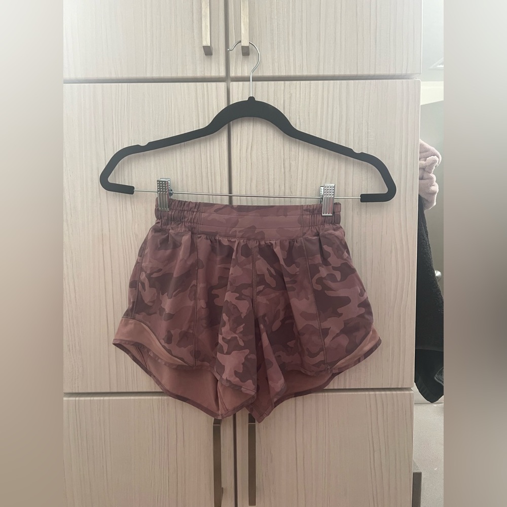 purple camo lulu lemon shorts